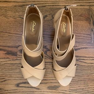 Clark’s Nude Heel Sandals